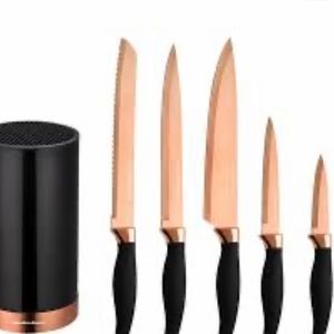 Hamilton Beach 5 Piece Black Premium Knife Set